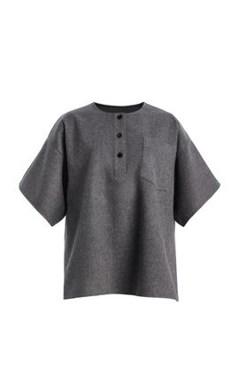 Co Co Boxy Wool Cashmere Shirt