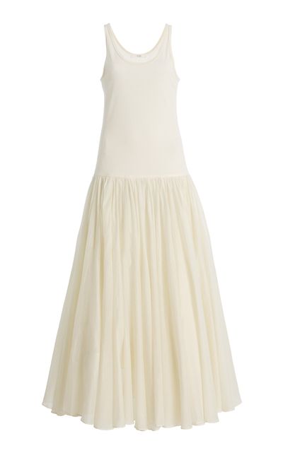CO CottonSilk Crinoline Maxi Dress