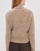CO CO Cropped Henley Sweater Antelope - 3