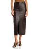 Co Co Double Slit Leather Pencil Skirt - 1
