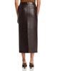 Co Co Double Slit Leather Pencil Skirt - 3