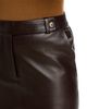 Co Co Double Slit Leather Pencil Skirt - 5