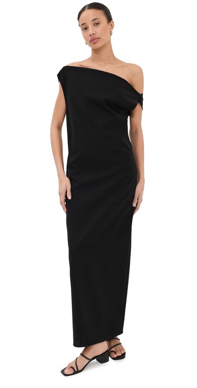 CO CO Draped Dress Black