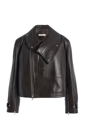 Co Co Flying Collar Leather Moto Jacket