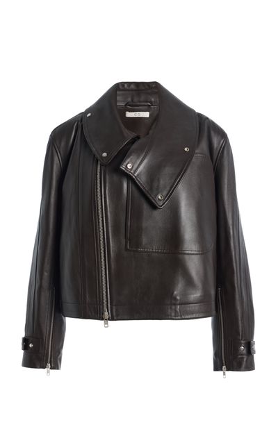 Co Co Flying Collar Leather Moto Jacket