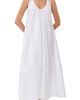 CO CO Gathered Maxi Dress White - 1