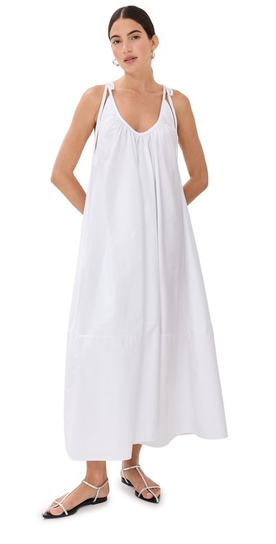 CO CO Gathered Maxi Dress White