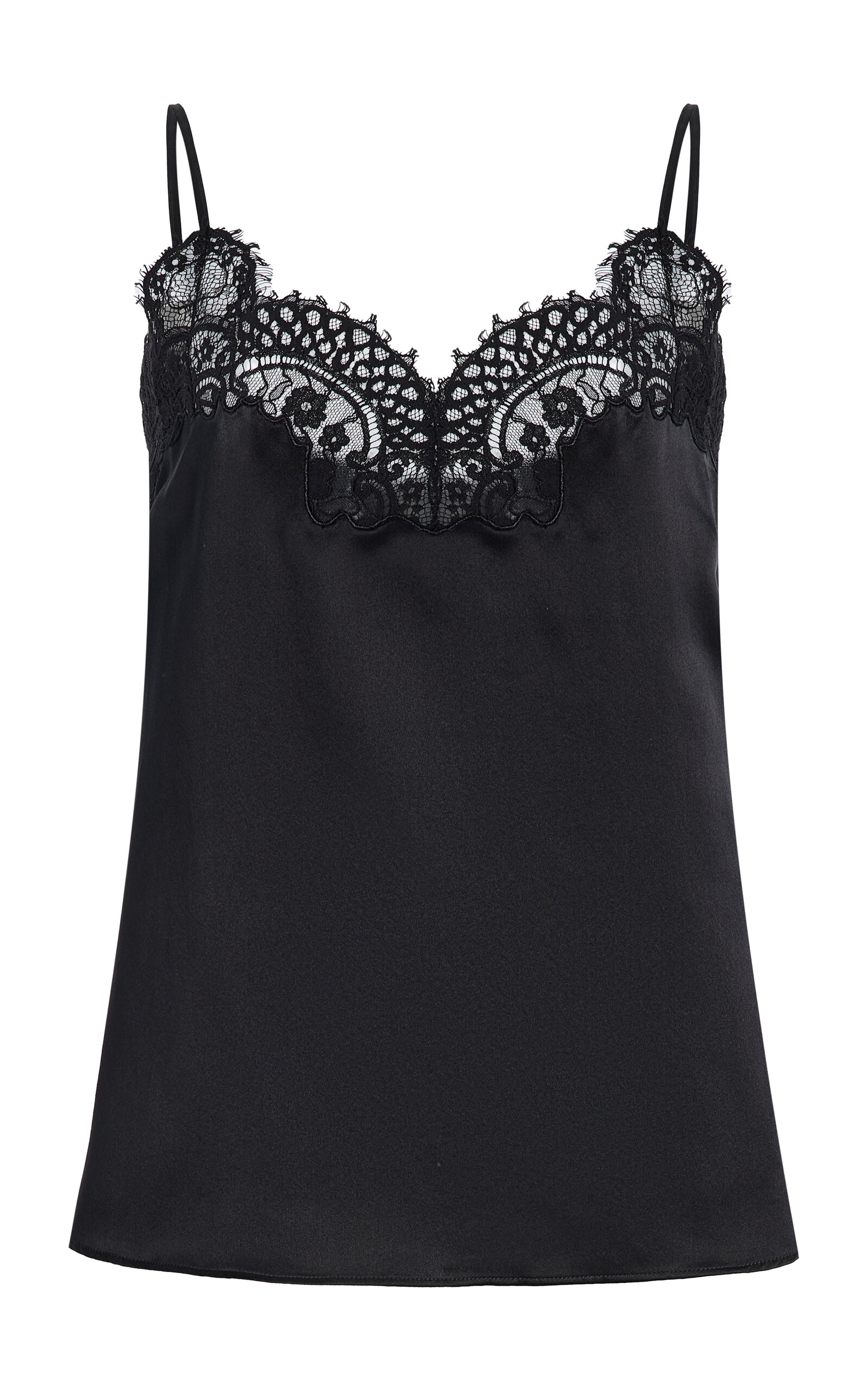 Co Co Lace Silk Satin Camisole