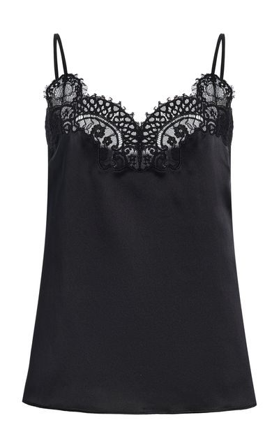 Co Co Lace Silk Satin Camisole