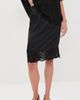 CO CO Lace Silk Slip Skirt Black - 2