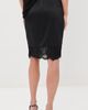 CO CO Lace Silk Slip Skirt Black - 3