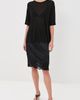 CO CO Lace Silk Slip Skirt Black - 5