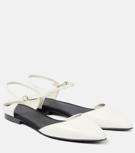 CO CO Leather slingback flats