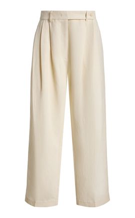 Co Co Linen Wide Leg Pleated Pants