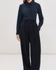 CO CO Pleated Pants Navy Stripe - 5