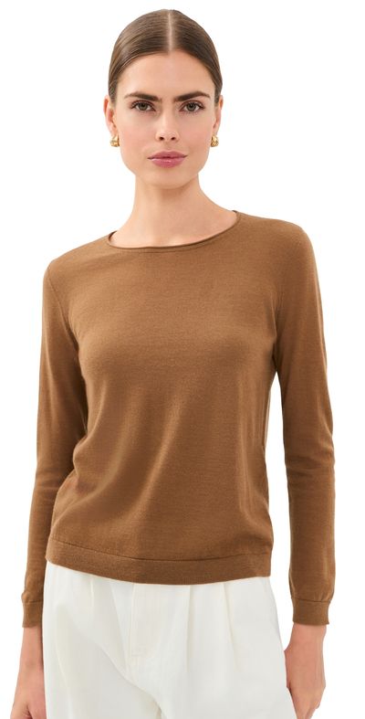 CO CO Rolled Cashmere Pullover Ginger