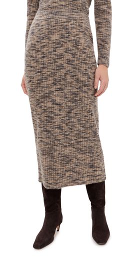 CO CO Ruched Pencil Skirt Beige Melange