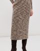 CO CO Ruched Pencil Skirt Beige Melange - 2