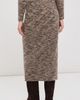 CO CO Ruched Pencil Skirt Beige Melange - 3