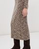 CO CO Ruched Pencil Skirt Beige Melange - 4