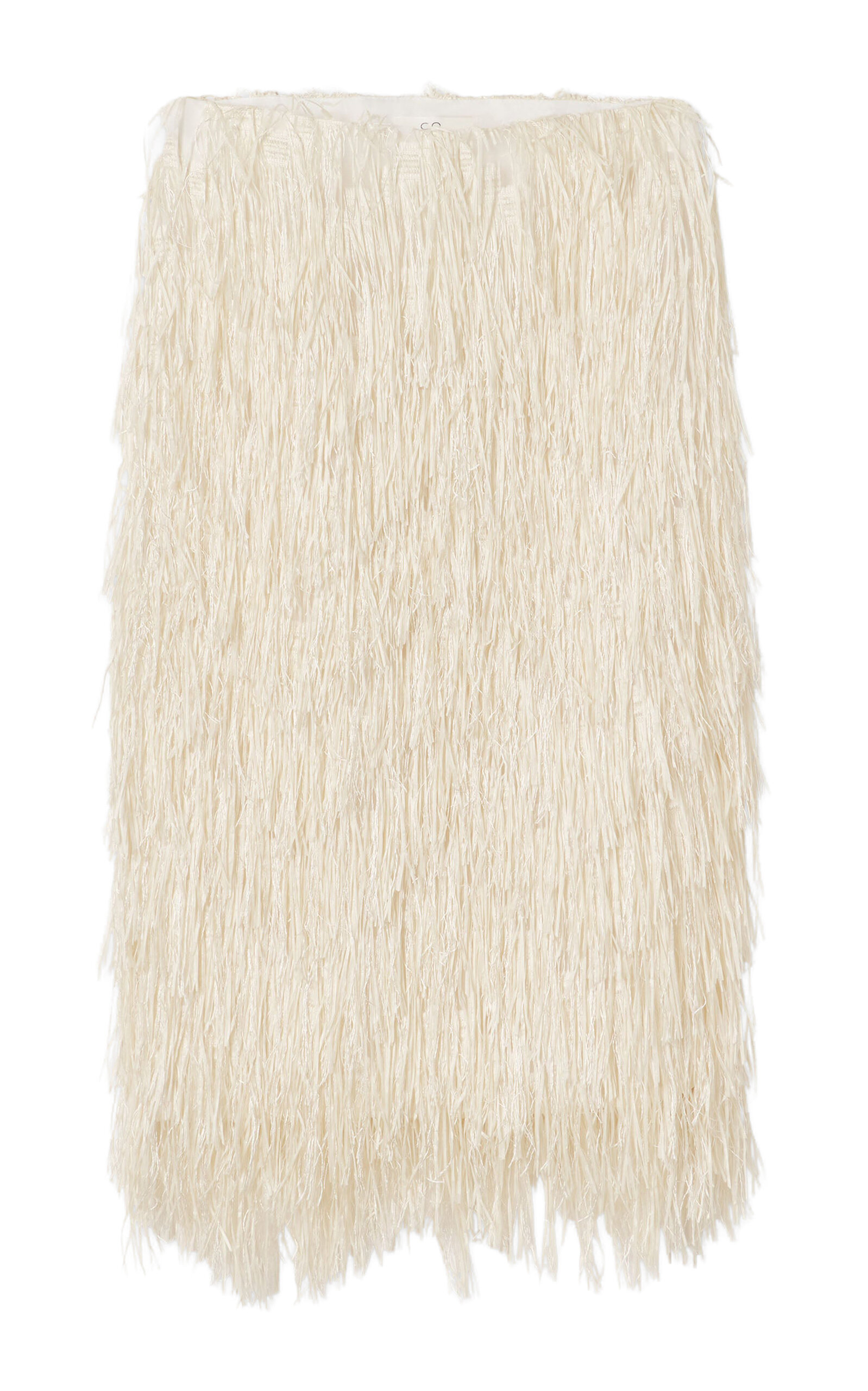 Co Co SilkBlend Fringed Maxi Skirt