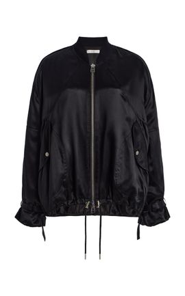Co Co SilkCharmeuse Bomber Jacket
