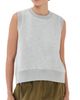 CO CO Sleeveless Sweatshirt Heathered Grey XS - 1