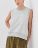 CO CO Sleeveless Sweatshirt Heathered Grey XS - 2