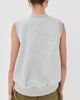 CO CO Sleeveless Sweatshirt Heathered Grey XS - 3