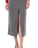 CO CO Tailored Pencil Skirt Grey Melange - 1