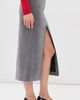 CO CO Tailored Pencil Skirt Grey Melange - 4