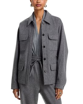 Co Co Wool and Cashmere Workwear Shirt Jacket