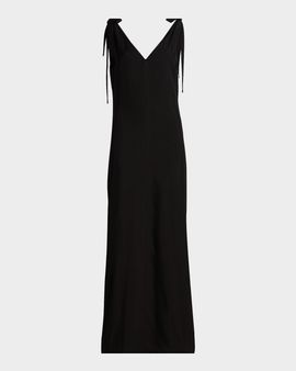 Co Draped Back Maxi Slip Dress