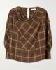CO Draped checked crepe shirt - 1