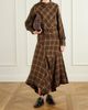 CO Draped checked crepe shirt - 2