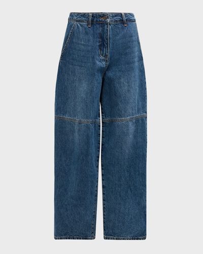 Co High-Rise Wide-Leg Denim Balloon Pants