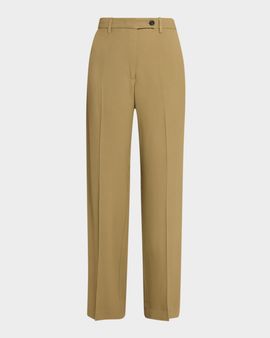 Co Mid-Rise Straight-Leg Trousers