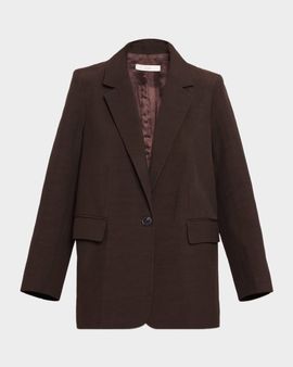 Co Oversized Single-Breasted Blazer Jacket