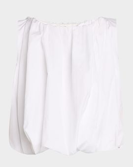 Co Sleeveless Cotton Bubble Crop Top