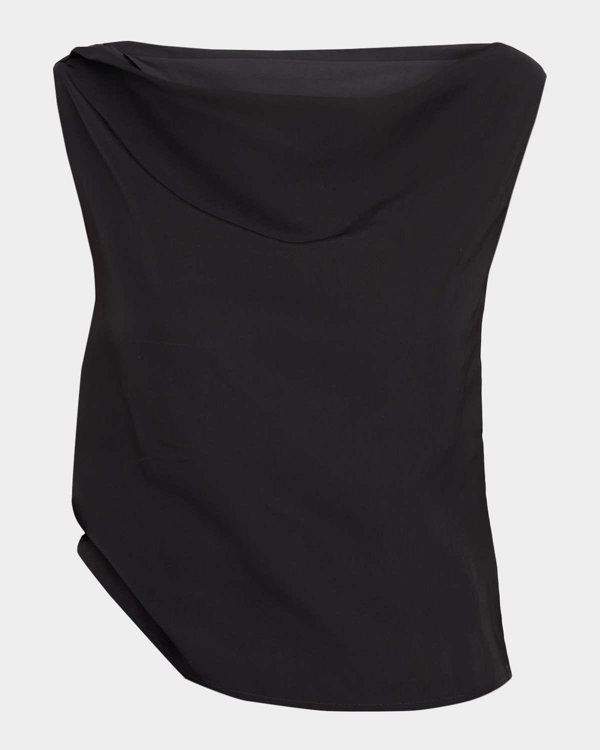 Co Sleeveless Draped-Back Top