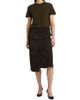 Co Women's Asymmetric Suede Wrap Midi-Skirt - 2