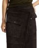 Co Women's Asymmetric Suede Wrap Midi-Skirt - 6