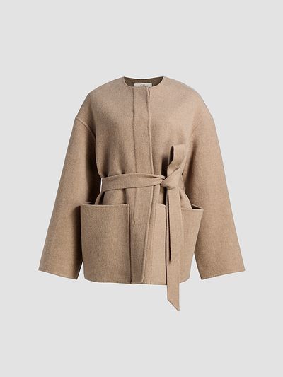 Co Women's Belted Wool-Cashmere Jacket