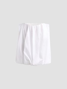 Co Women's Bubble Cotton Poplin Top
