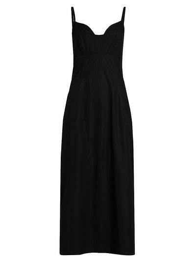 Co Women's Bustier Cotton Midi-Dress