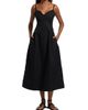 Co Women's Bustier Cotton Midi-Dress - 3