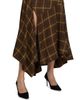 Co Women's Check Plaid Bias Maxi Skirt - 6