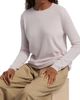 Co Women's Crewneck Rib-Knit Cashmere-Silk Sweater - 6