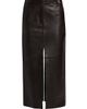 Co Women's Double Slit Leather Pencil Skirt - 1