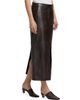 Co Women's Double Slit Leather Pencil Skirt - 4
